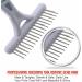 Undercoat Rake Dog Grooming Brush Dematting Self Cleaning Slicker Brush Puppy Brush Double Row Teeth Pin Metal Comb De-Shedding Tool Removes Loose Hair Tangled Knot Detangling Small Cats Pet Cockapoo - Buy Online on GoSupps.com