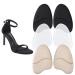 Ashoesert Metatarsal Pads Women, Forefoot Pads for Women,Anti Sliding Foot Pads for Open Toe Shoe, Ball of Foot Cushions, Shoe Pads Heel Pads for Stop Feet from Sliding Forward, Heel inserts for women Black + Beige + Clear - 3 Pairs