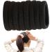 Geteawily Black Hair Bands Seamless Hair Tie Ponytail Holders Seamless Ponytail Holders Hair Elastic Bands Hair Scrunchies For Women Girls - Buy Online on GoSupps.com