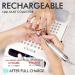 L'UGX Rechargeable Nail Dust Collector with 2 Filters - Professional 70W Extractor for Acrylic Nails - Ideal for Home Salon - Low Noise - White - Buy Online on GoSupps.com