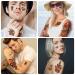 Classic Temporary Tattoo Set - 77 Sheets for Men and Women, includes 17 Half Arm Shoulder Tattoos, 60 Tiny Designs - Sailor, Snake, Vintage Roses, Butterflies, Skull, Eagle - Waterproof Stickers for Kids - Buy Online on GoSupps.com