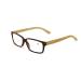 Vision World Genuine Bamboo Rectangular Reading Glasses Men Women Readers (Tortoise 3 x)
