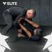 Elite Sports Men's BJJ Spats Leggings - Black Large | Best No Gi Compression Pants for Jiu Jitsu & MMA - Buy Online on GoSupps.com