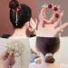 2PCS Flower Ponytail Hair Accessories Hair Claws Clip French Style Hair Barrette Non Slip Jaw Banana for Women 041 2 Pack