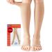 2 pairs of medical compression stockings women & men 20-30 mmHg class 2 open pointed support support support stockings for varicose veins edema flight xl 2x beige