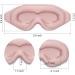 Buy 3D Sleep Mask - 100% Light Blocking Eye Mask with Adjustable Strap - Memory Foam Night Blindfold for Women - Pink Color - Buy Online on GoSupps.com