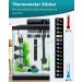 Pawfly Aquarium Heater 25W Adjustable Submersible Heating Rod with Electronic Thermostat LED Indicator Light and Thermometer Sticker for Freshwater Marine Fish Tanks 25 W - Buy Online on GoSupps.com