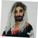 FOYTOKI 1 Set Beard Dress up Omfortable Eyebrow Faux Beard Prop Grey Santa Claus Beard False Mustache Plush - Buy Online on GoSupps.com