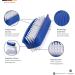 Nail Brush Set - 3 Double-Sided Hand Washing Brushes for Nails Hands & Feet - Made in Germany - Blue/White/Light Gray - Buy Online on GoSupps.com