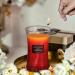 Aroma Naturals 3-Layer Scented Candle 21.52 oz - Apple Cinnamon | 100 Hours Burn Time | Natural Soy Wax with Wooden Lid - Buy Online on GoSupps.com