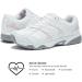 Avia Avi-Verge Women's Sneakers - Court Walking Cross Training Tennis Pickleball Shoes - Size 8 Bright White/Pink/Silver/Grey - Buy Online on GoSupps.com