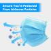 FFG Face Mask 50PCS Adult Disposable Masks 3-Layer Filter Protection Blue (#11000) - Buy Online on GoSupps.com