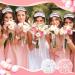 Tarpop 8 Sets Bride & Bridesmaid Eye Masks with Satin Hair Scrunchies - Perfect Wedding Proposal & Bachelorette Party Favors in Pink and White - Buy Online on GoSupps.com