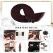 Moresoo 100g Wine Red Human Hair Weft Extensions 14 Inch #99J - Pack of 1 | Real Human Hair Weft - Buy Online on GoSupps.com
