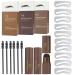Meyrrish Eyebrow Powder Kit - Waterproof, Long Lasting, Natural/Medium Shade - Shape, Color, and Define Brows with Eyebrow Stencil - Easy to Use Hairline Shadow Powder - Buy Online on GoSupps.com