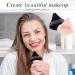 Patelai 2 Pcs Powder Puff Set - Soft Triangle Sponges for Makeup Application - Reusable and Versatile - Ideal for Loose Powder and Foundation - Black Nude - Buy Online on GoSupps.com