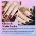 Lavender Violets Matte Gel Top Coat - Long Lasting Shine | No Wipe | Base Coat for Gel Nail Polish - 0.4 Fl Oz/12ml (F807) - Buy Online on GoSupps.com