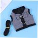 3pcs Running Vest Small Pet Harness - Size 1 | Gray & Black | Comfortable & Durable for Active Pets - Buy Online on GoSupps.com