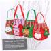 KOMBIUDA Santa Pants Treat Bags 3pcs Christmas Bag Candy Bags Goodie Bag Christmas Candy Bag Cloth Bags Holiday Bag - Buy Online on GoSupps.com