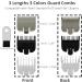 Professional Hair Clipper Attachment Combs Set Guard Guide Combs Compatible with Wahl Standard Full-Sized Magic Clip Super Taper 8148/8504/1919/8591 Hair Clippers (3) - Buy Online on GoSupps.com