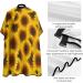 Yellow Sunflower Hair Cutting Cape - Professional Salon Apron with Snap Closure for Hairdressers - Buy Online on GoSupps.com