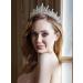 SWEETV Crystal Wedding Tiara - Royal Queen Crown for Women - Rhinestone Princess Tiara Hair Accessory for Quinceanera, Pageant, Prom - Audrey Silver - Buy Online on GoSupps.com