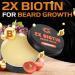 2X Biotin Beard Balm - Vegan Mustache Softener & Leave-In Conditioner | Natural Hair Growth Cream for Men - 2 Oz - Buy Online on GoSupps.com