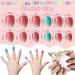 Kalolary Children s Press-On Nails - Gradient Color Fake Nails Set with Glue for Girls - 4 Boxes Short Faux Nail Tips - Buy Online on GoSupps.com