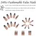 Ballerina Coffin Fake Nails - 24Pcs Long Black French Press on Nails with Dragon Patterns | Full Cover False Nail Tips with Glue for Women & Girls Nail Art - Buy Online on GoSupps.com