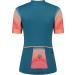 Shop Rogelli Waves Women's Short Sleeve Cycling Jersey - Breathable Road Bike Shirt in Light Blue & Coral - Buy Online on GoSupps.com