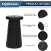 KMANDLU Upgraded Folding Camping Stool with Seat Cushion - Lightweight & Portable Telescoping Stool for Camping, Fishing, Hiking, Travel - Adjustable Plastic Stool - Max Load 405 lbs - Black - Buy Online on GoSupps.com