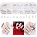 Beaupretty 2 Boxes Nail Drill Nail Art Sequins Nail Rhinestone Decoration Nail Art Diamond Diy Nail Charm Embellishment Rhinestones Nail Glitter Sequins Glass Gems Metal Nail Crystal - Buy Online on GoSupps.com