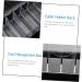 Transparent Cable Management Organizer - Parliky Holder for Home & Desktop Electronics - USB Rack & Clear Wire Keeper (26x10cm) - Buy Online on GoSupps.com
