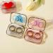 Heart-Shaped Portable Contact Lens Container Set - Leak-Proof Mini Box with Tweezers & Cleaner - Ideal for Travel - Green - Buy Online on GoSupps.com