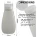 LYOB Leak Proof Silicone Refillable Travel Squeeze Bottles 3oz (90ml) - TSA Approved Toiletry Containers (4-Pack) - Buy Online on GoSupps.com