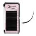 Flat lashes QueWel flat eyelashes Ellipse eyelashes for 1: 1 eyelash extension 0.15 d Curl 15mm pimple lexensions silk single eyelashes naturally black (0.15d-15mm) 1 piece (1 Pack) 0.15-D curl-15mm