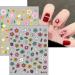 JMEOWIO 9 Sheets Spring Flower Nail Art Stickers Decals Self-Adhesive Colorful Summer White Floral Nail Supplies Nail Art Design Decoration Accessories - Buy Online on GoSupps.com
