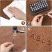 70Pcs Leather Craft Stamping Tools - Metal Alphabet, Number, and Pattern Set for Leather Crafting - Buy Online on GoSupps.com