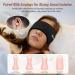 Comfortable 2-in-1 Sleep Mask & Earmuffs | Adjustable Eye Mask for Side Sleepers | Soft Eye Cover for Men & Women - Black - Buy Online on GoSupps.com