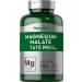 Magnesium Malate 1415 mg | 180 Caplets | Vegetarian Non-GMO Gluten Free Supplement | by Piping Rock