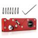 Woodworking Chamfer Plane Woodworking Planer Edge Corner with 7Pcs Replacement Cutter Heads Hand Trimming Flattening Tool Chamfering Planer for Woodworkers Beginners