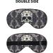 Skull Yoga & Flower Print Unisex Eye Mask | Soft Comfortable Light-Blocking Sleep Mask for Travel & Relaxation - Buy Online on GoSupps.com