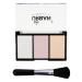 Love Urban Beauty Highlighter Palette - 3 Color Makeup Set for Women | Contouring & Highlighting Bronzer with Brush - Buy Online on GoSupps.com