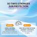 Sunscreen SPF 50+ Moisturizing Suncream SPF 50+ PA++++ Organic Sun Cream SPF 50 Face Sun Screen Long Lasting UVA/UVB Sun Protection Brightening Skin Tone Not Greasy 50g - Buy Online on GoSupps.com