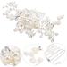 Angoily Bridal Comb Wedding Hair Comb Girls Accessories Beard Template for Men Silver Headpiece Bridal Headpiece Hair Combs for Wedding Tiara Hair Accessories Pearl Alloy Bride - Buy Online on GoSupps.com