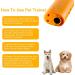 LED Ultrasonic Dog Repeller and Trainer Device 3 in 1 Anti Barking Stop Bark Handheld Dog Training Device (Yellow) - Buy Online on GoSupps.com
