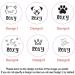 Dog Tag Personalised Dog Name Tag Custom Dog ID Tag Dog Tags for Pets Engraved Silicone Dog Tag for Cat Pet Dog Puppy Personalised Dog Collar for Cats Dogs (Pink Round) - Buy Online on GoSupps.com