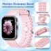 LYJEE Motion Sickness Bands for Apple Watch | Acupressure Wristbands for Sea & Morning Sickness Relief | Adjustable for Pregnant Women | Fits 42/44/45/49mm (Black Pink - Buy Online on GoSupps.com