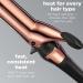 INFINITIPRO BY CONAIR Rose Gold Titanium 1.5-Inch Curling Iron - Black | Soft Waves for Medium to Long Hair - Buy Online on GoSupps.com