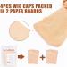 Stocking Wig Cap Ultra Thin - 4 Pack Breathable Sweat Absorbing Stretchable Wig Caps, Light Brown - Buy Online on GoSupps.com